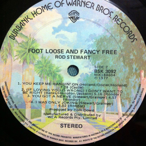 Rod Stewart – Foot Loose & Fancy Free LP vinyl record, image 4 of 10