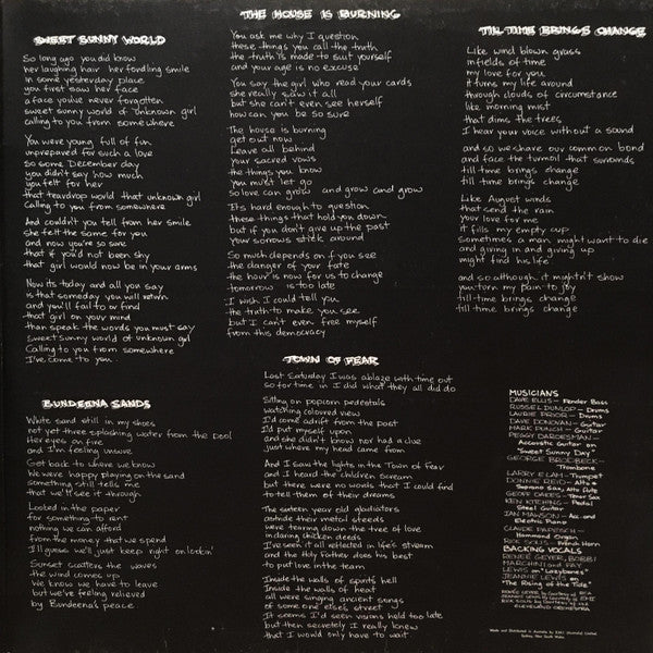 Graham Lowndes – Survival's A Song LP vinyl record, image 3 of 6