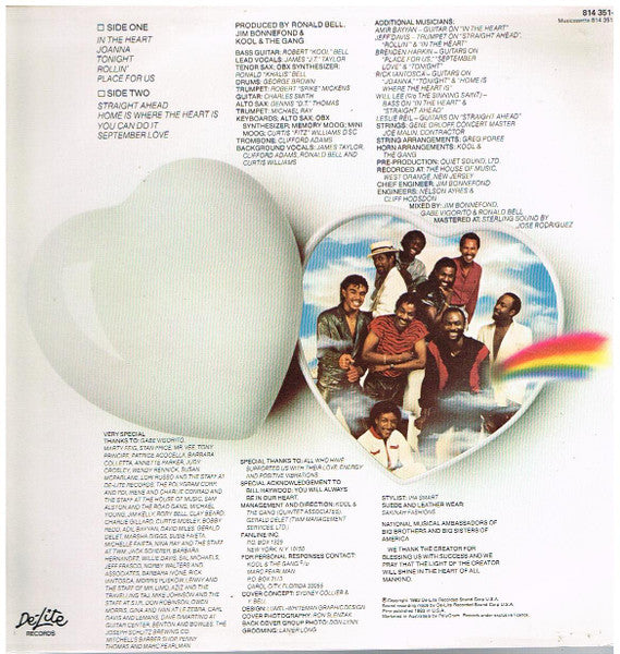 Kool & The Gang – In The Heart LP vinyl record, image 2 of 2