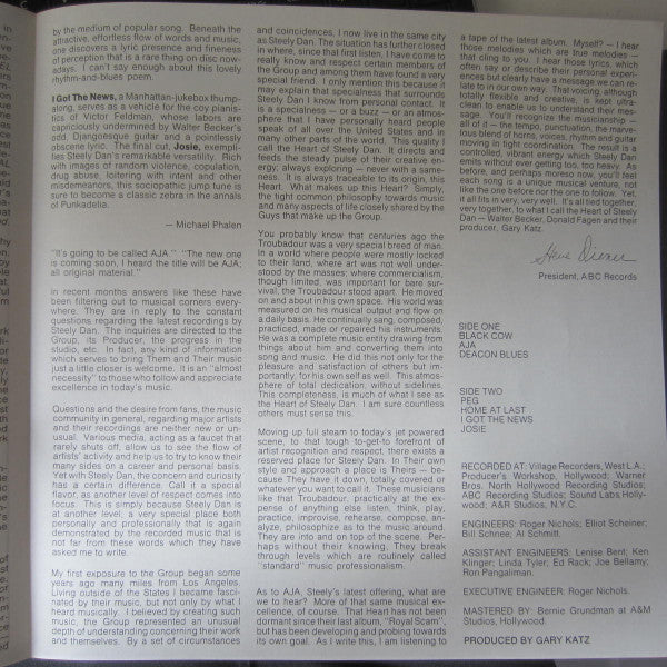 Steely Dan – Aja LP vinyl record, image 7 of 9