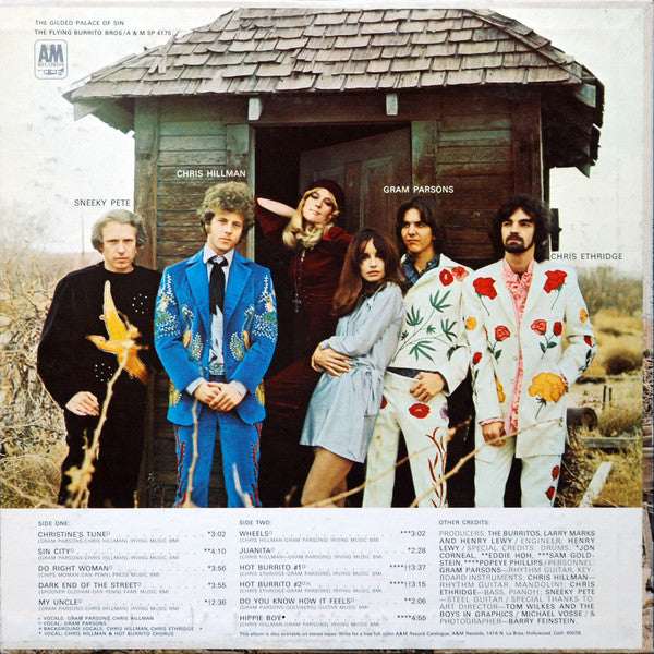 The Flying Burrito Bros – The Gilded Palace Of Sin LP vinyl record, image 2 of 4