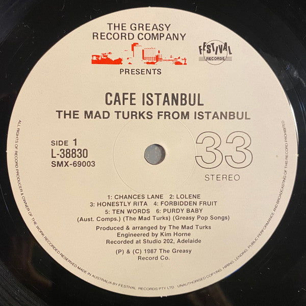 The Mad Turks From Istanbul – Cafe Istanbul LP vinyl record, image 3 of 6