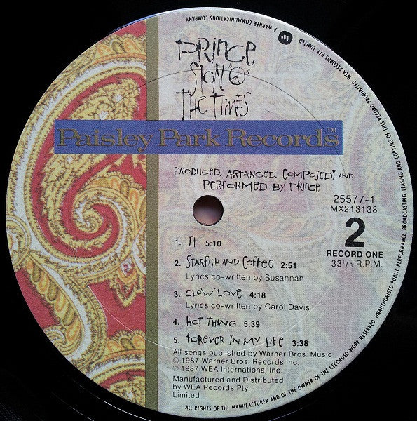 Prince – Sign "O" The Times (2xLP) LP vinyl record, image 9 of 10