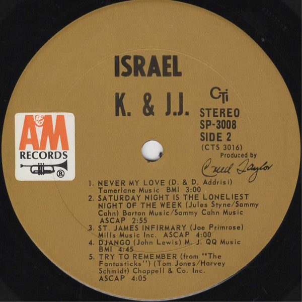 Kai Winding, J.J. Johnson – Israel LP vinyl record, image 5 of 6