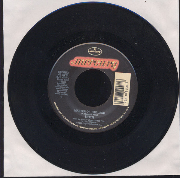 Red Siren – All Is Forgiven 7" vinyl record, image 4 of 4