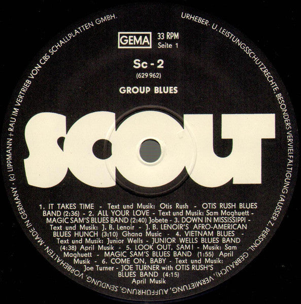 Various – Look Out, Sam! Group Blues LP vinyl record, image 4 of 4