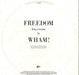 Wham! – Freedom (Long Version) 12" vinyl record, image 2 of 4