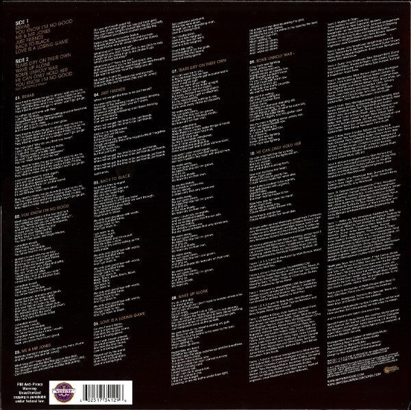 Amy Winehouse – Back To Black LP vinyl record, image 2 of 10