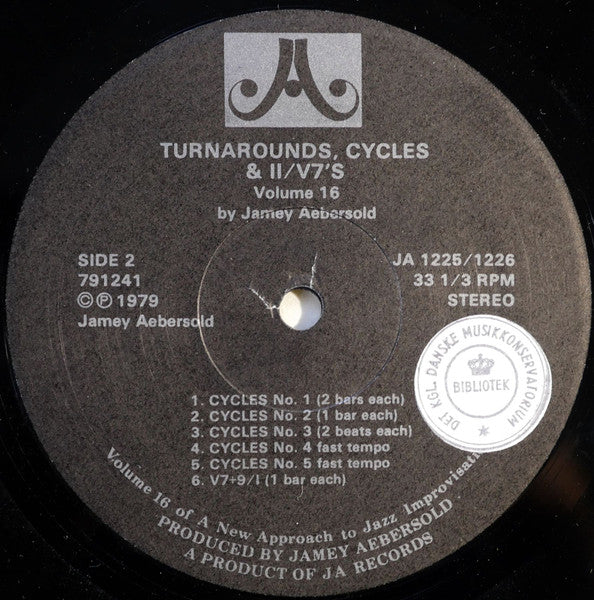 Jamey Aebersold – Turnarounds, Cycles & II/V7's (2xLP) LP vinyl record, image 4 of 7
