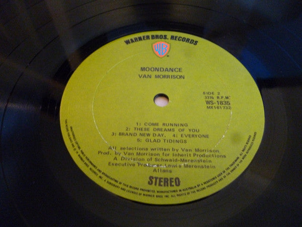 Van Morrison – Moondance LP vinyl record, image 4 of 4