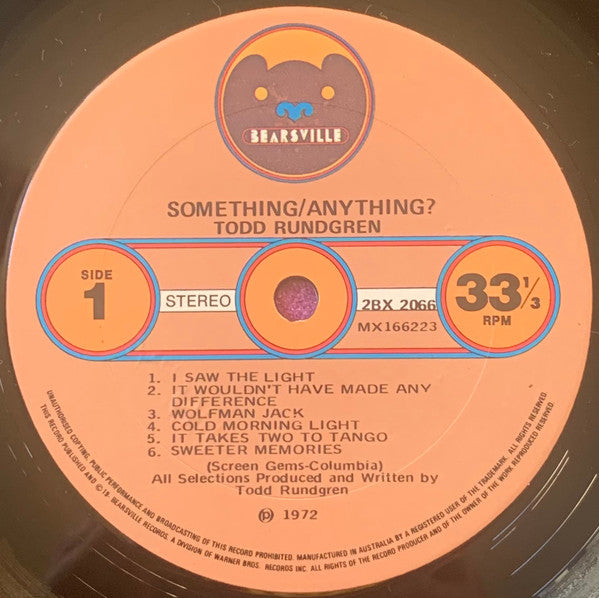 Todd Rundgren – Something / Anything? (2xLP) LP vinyl record, image 3 of 7