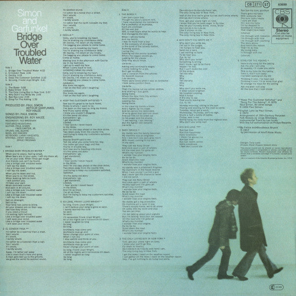 Simon & Garfunkel – Bridge Over Troubled Water LP vinyl record, image 2 of 4