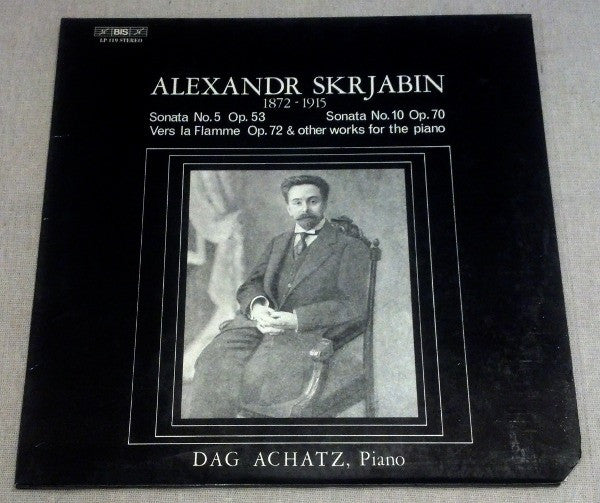 Dag Achatz, Alexander Scriabin – Dag Achatz Plays Alexandr Skrjabin LP vinyl record, image 2 of 3