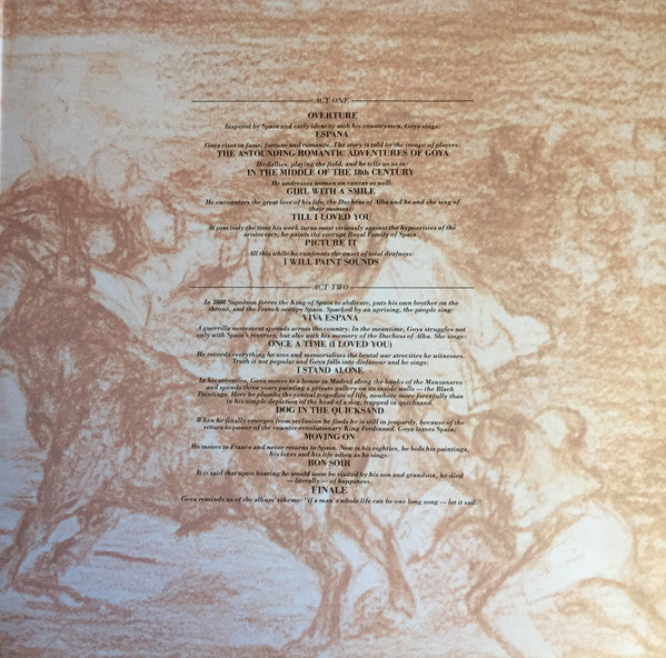Placido Domingo, Various, Maury Yeston – Goya ...A Life In Song LP vinyl record, image 4 of 10