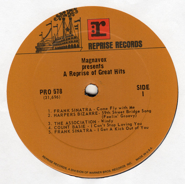 Various – Magnavox Presents... A Reprise Of Great Hits LP vinyl record, image 3 of 4
