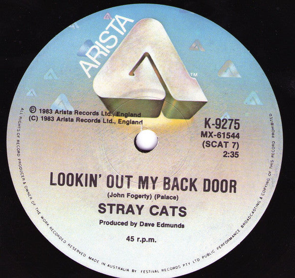 Stray Cats – Rebels Rule 7" vinyl record, image 2 of 2