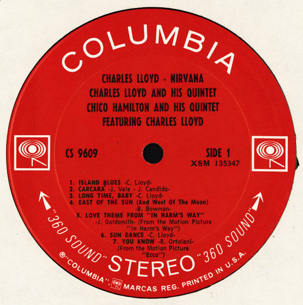 Charles Lloyd – Nirvana LP vinyl record, image 3 of 4