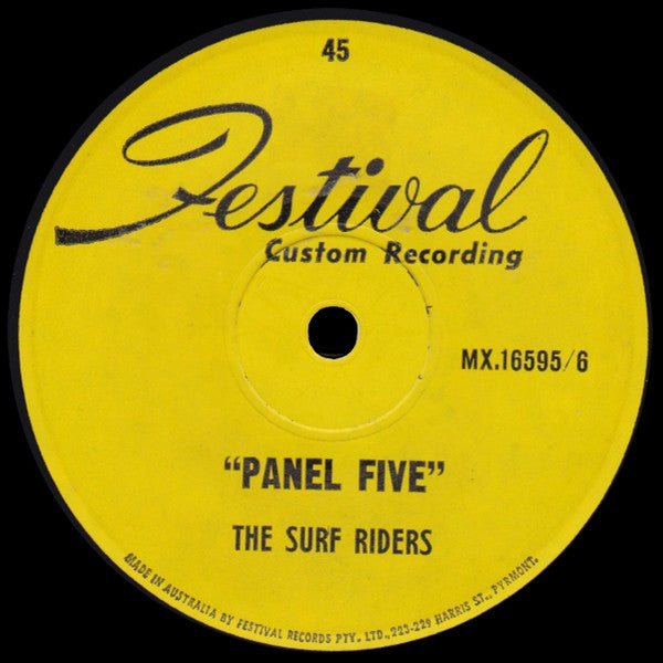 The Surf Riders – Panel Five 7" vinyl record, image 2 of 2