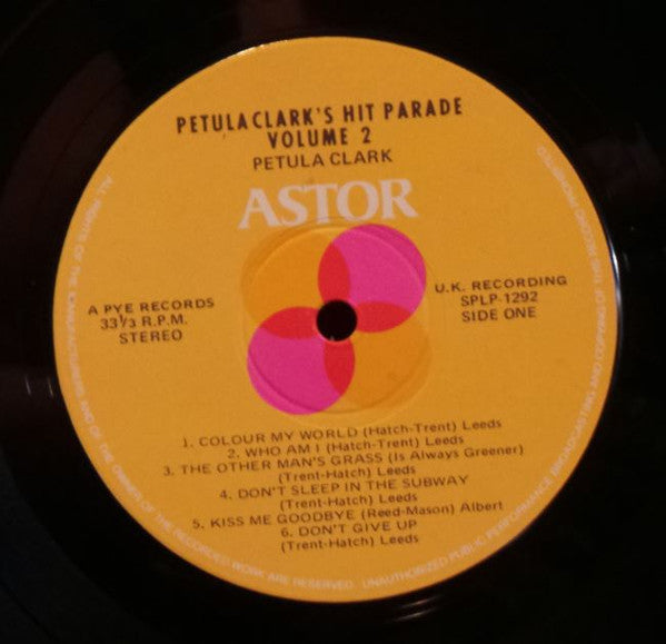 Petula Clark – Petula Clark's Hit Parade Volume 2 LP vinyl record, image 3 of 4