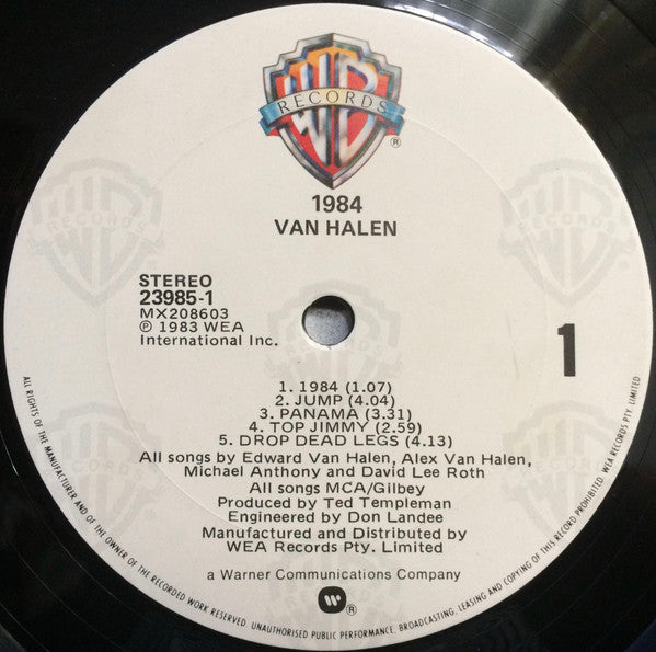 Van Halen – 1984 LP vinyl record, image 5 of 6