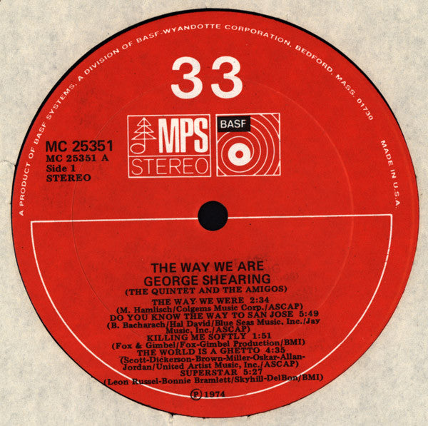 George Shearing, George Shearing Quintet + Amigos – The Way We Are LP vinyl record, image 3 of 4