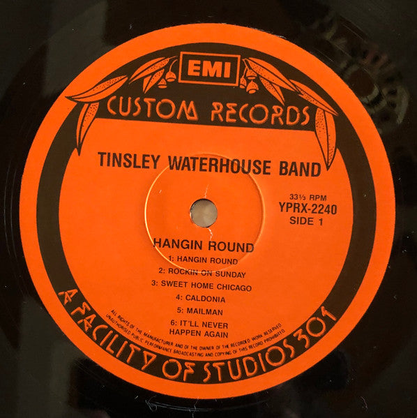 Tinsley Waterhouse Band – Hangin' Round LP vinyl record, image 3 of 4