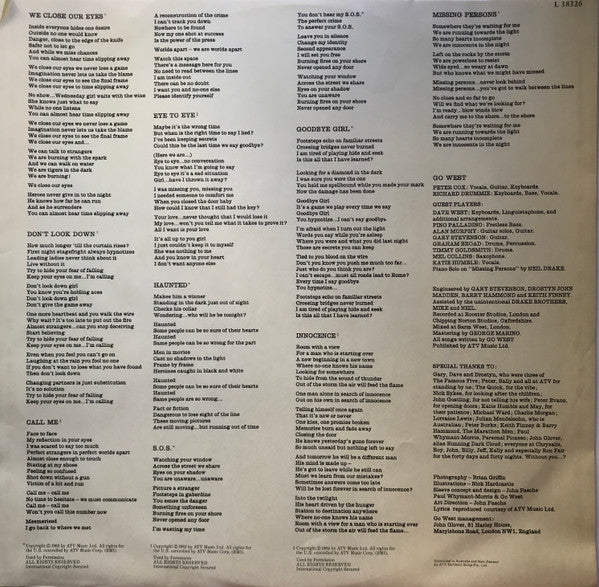 Go West – Go West LP vinyl record, image 4 of 6
