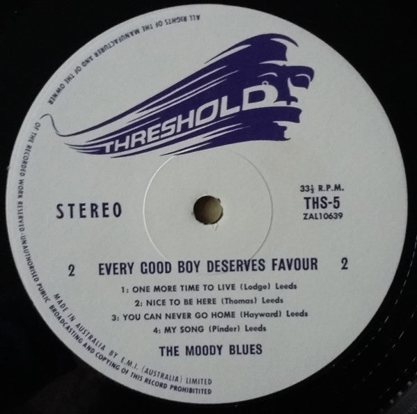 The Moody Blues – Every Good Boy Deserves Favour LP vinyl record, image 5 of 5