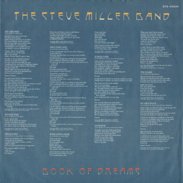 Steve Miller Band – Book Of Dreams LP vinyl record, image 5 of 8