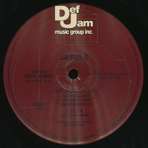 Ja Rule – I Cry 12" vinyl record, image 2 of 5