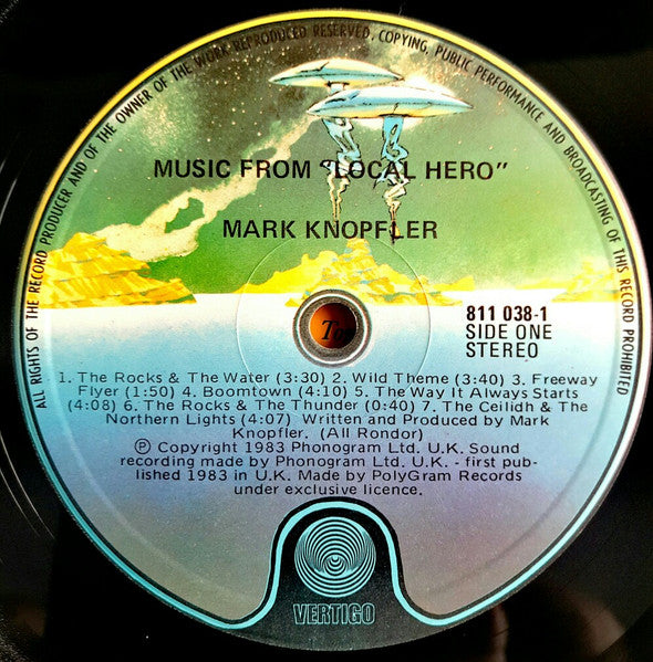 Mark Knopfler – Local Hero LP vinyl record, image 3 of 4