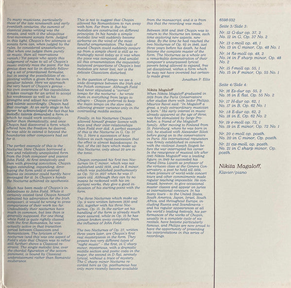 Frédéric Chopin, Nikita Magaloff – Sämtliche = Complete Nocturnes (2xLP) LP vinyl record, image 3 of 6
