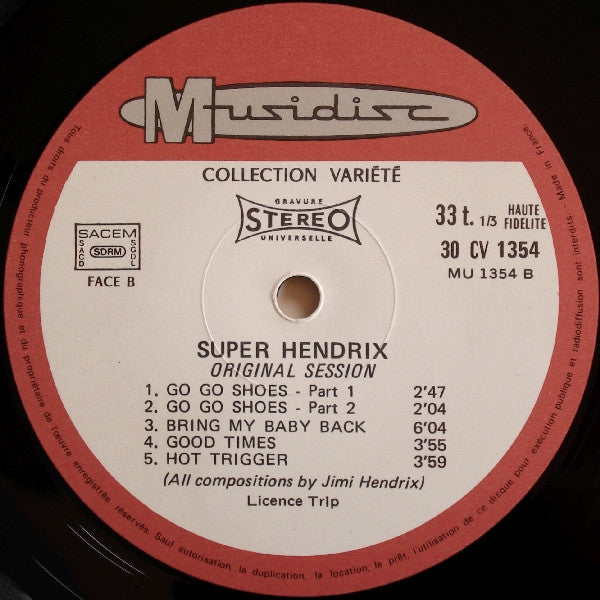 Jimi Hendrix – Super Hendrix LP vinyl record, image 3 of 3
