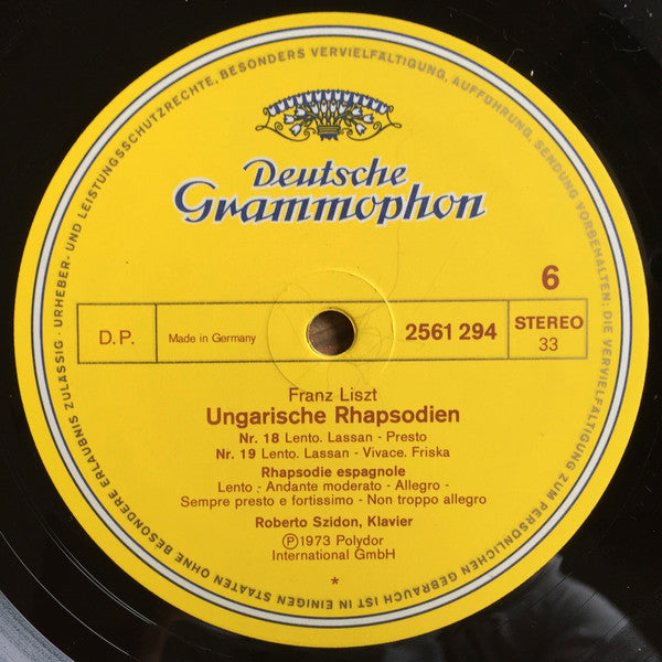 Franz Liszt, Roberto Szidon – Ungarische Rhapsodien (3xLP) LP vinyl record, image 8 of 10