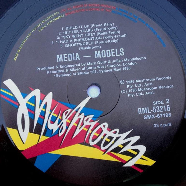 Models – Models' Media LP vinyl record, image 5 of 5
