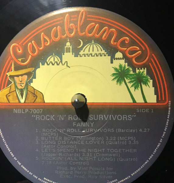 Fanny – Rock And Roll Survivors LP vinyl record, image 3 of 4