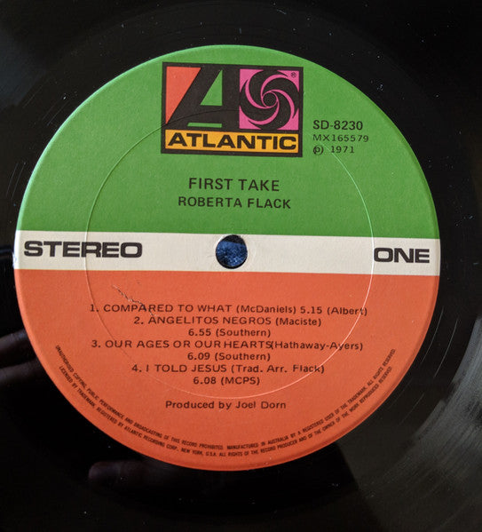 Roberta Flack – First Take LP vinyl record, image 3 of 4