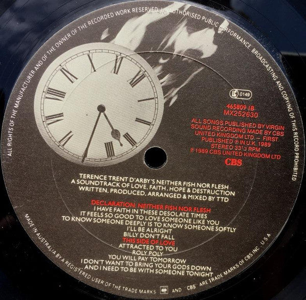 Terence Trent D'Arby – Terence Trent D'Arby's Neither Fish Nor Flesh: A Soundtrack Of Love, Faith, Hope, And Destruction LP vinyl record, image 4 of 5