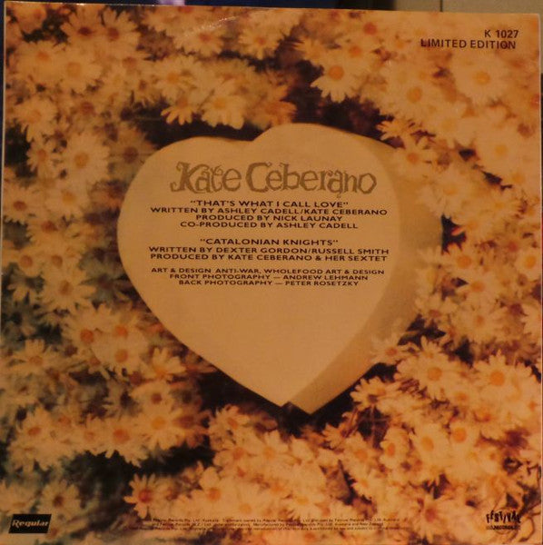 Kate Ceberano – That's What I Call Love 7" vinyl record, image 2 of 4