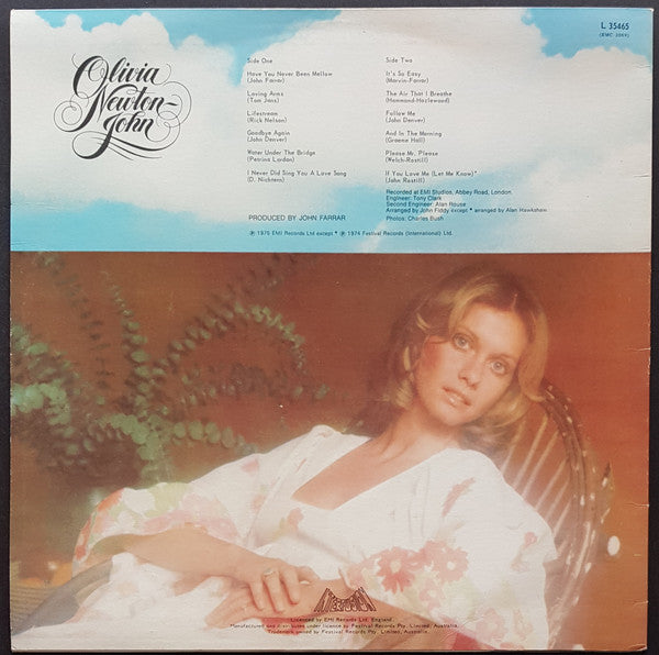 Olivia Newton-John – Have You Never Been Mellow LP vinyl record, image 2 of 4