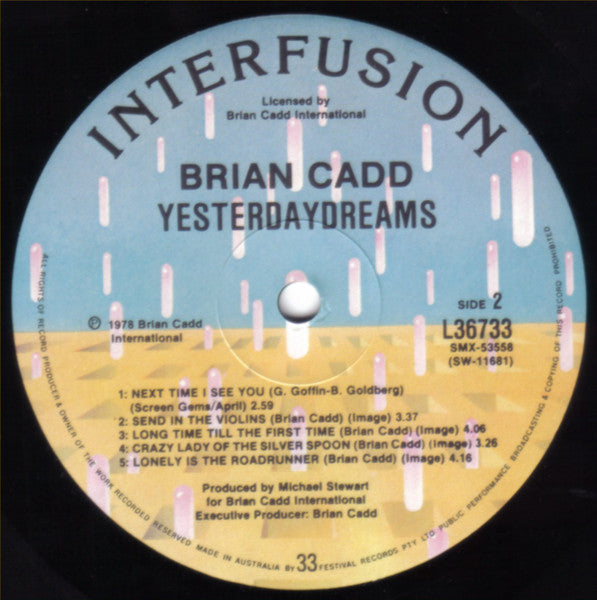Brian Cadd – Yesterdaydreams LP vinyl record, image 4 of 4