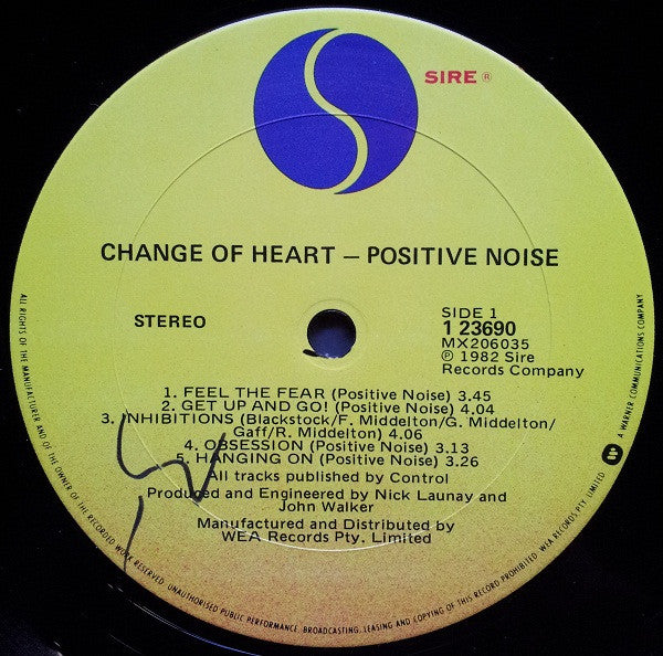 Positive Noise – Change Of Heart LP vinyl record, image 3 of 4