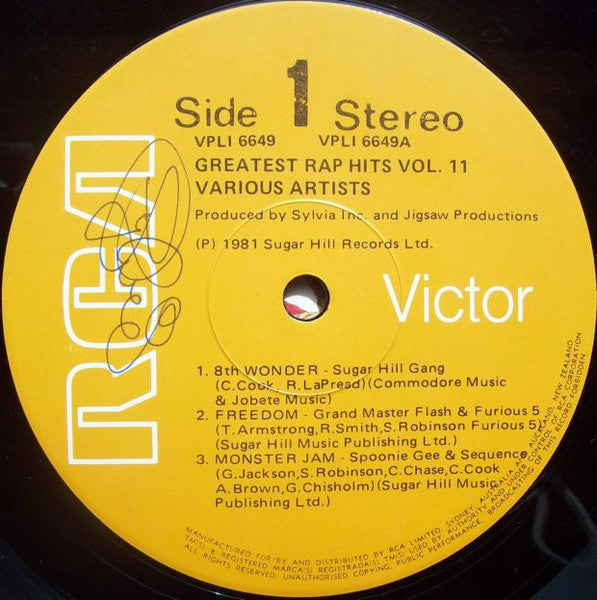 Various – Greatest Rap Hits Vol. 2 LP vinyl record, image 3 of 4