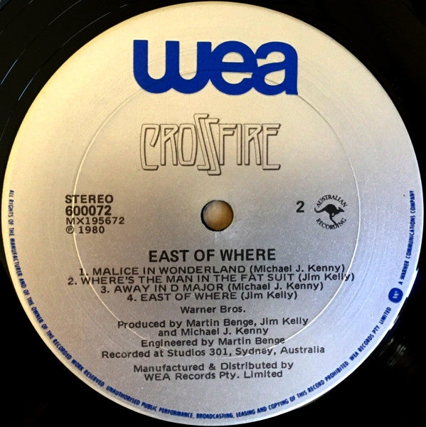 Crossfire – East Of Where LP vinyl record, image 6 of 7