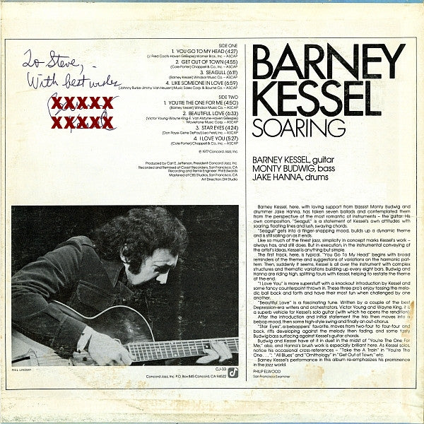 Barney Kessel – Soaring LP vinyl record, image 2 of 4