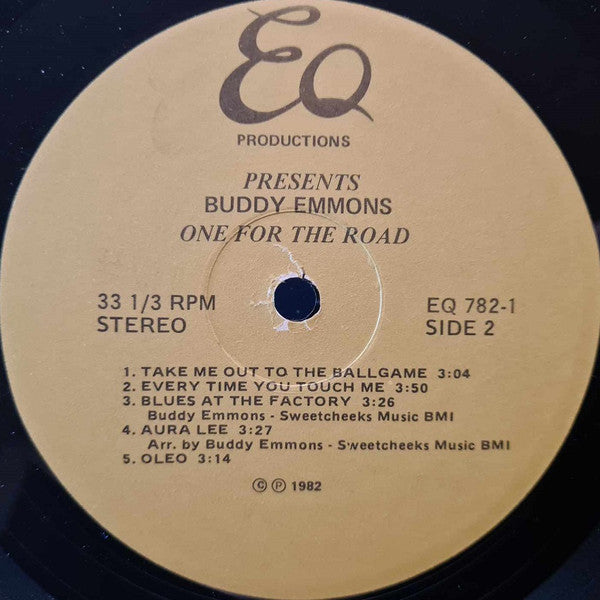 Buddy Emmons – One For The Road LP vinyl record, image 4 of 4