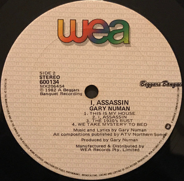 Gary Numan – I, Assassin LP vinyl record, image 4 of 8