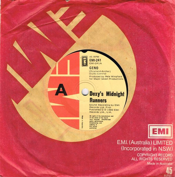 Dexys Midnight Runners – Geno 7" vinyl record, image 3 of 4