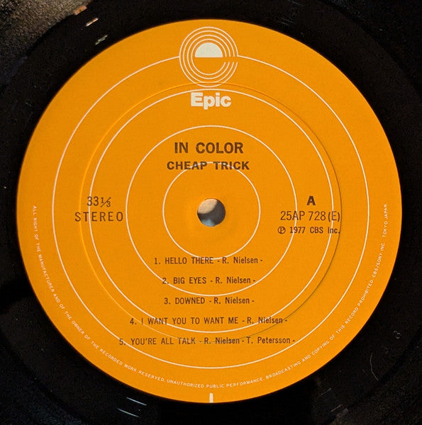 Cheap Trick – In Color LP vinyl record, image 3 of 9