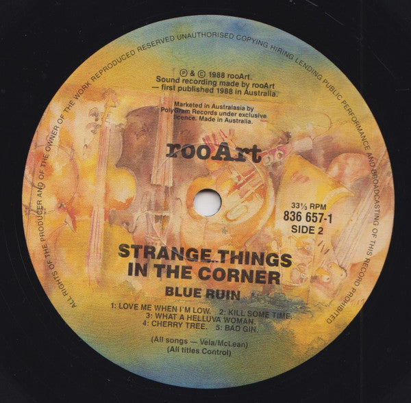 Blue Ruin – Strange Things In The Corner LP vinyl record, image 4 of 4